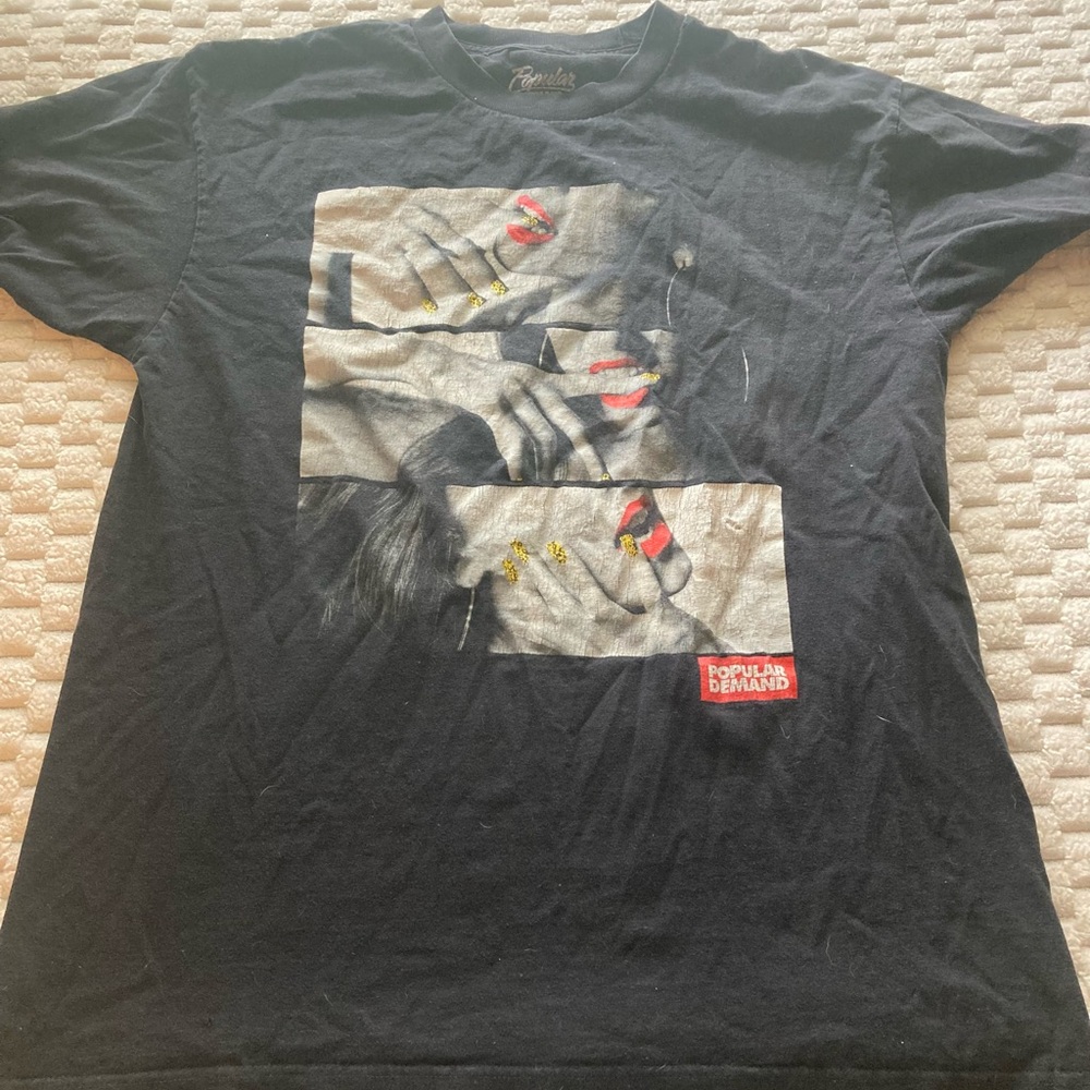 Popular Demand Black Graphic T-Shirt